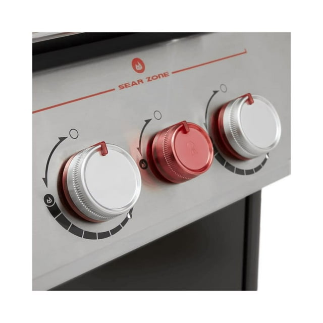 Barbecue à gaz intelligent Weber Genesis EX-335, noir, propane liquide