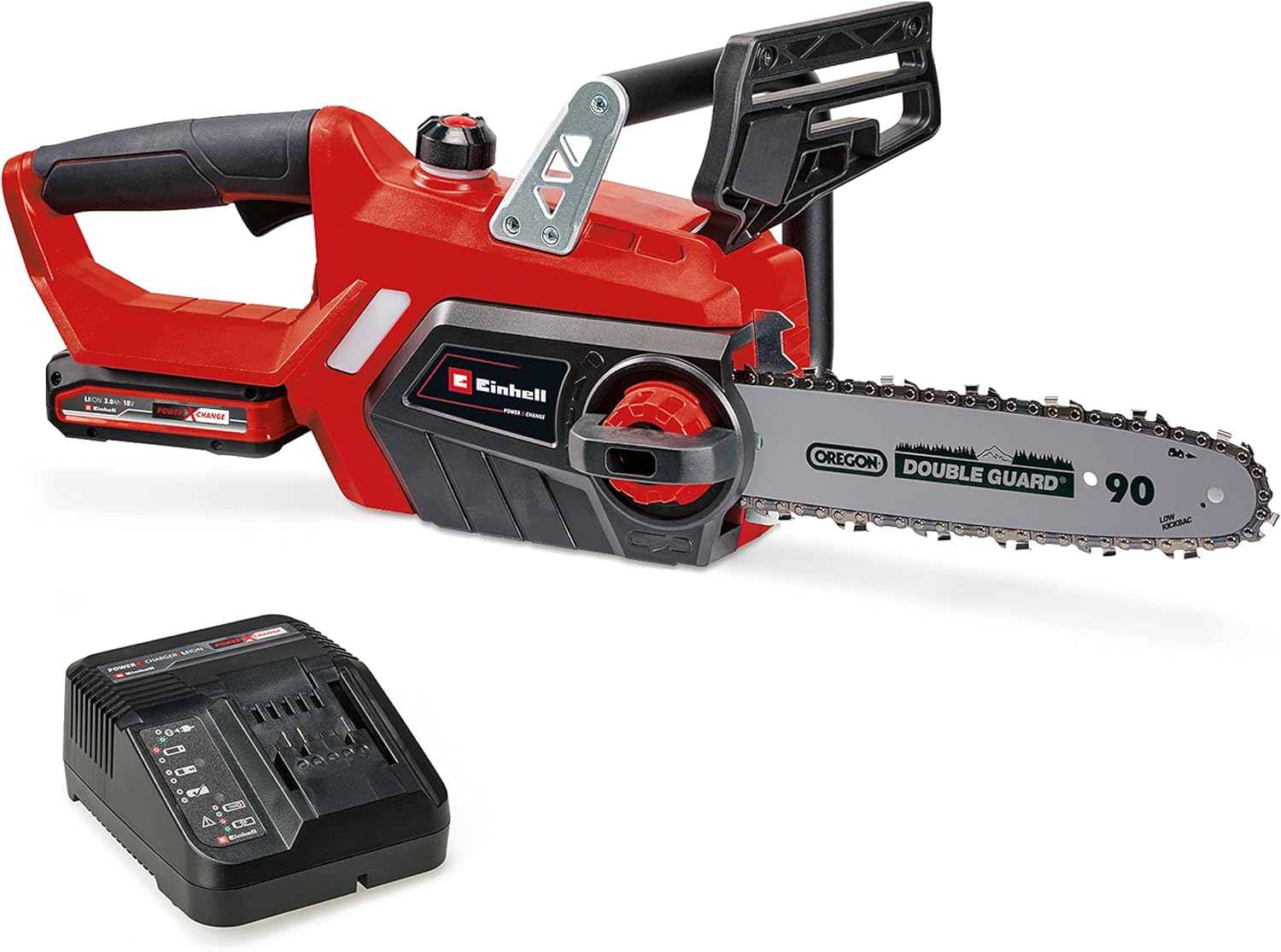 Einhell Trononneuse sans fil GE-LC 18/25 Li Solo - Power X-Change (18 V, Longueur du guide 25 cm, Longueur de coupe 23 cm) Livrée sans Batterie ni Chargeur