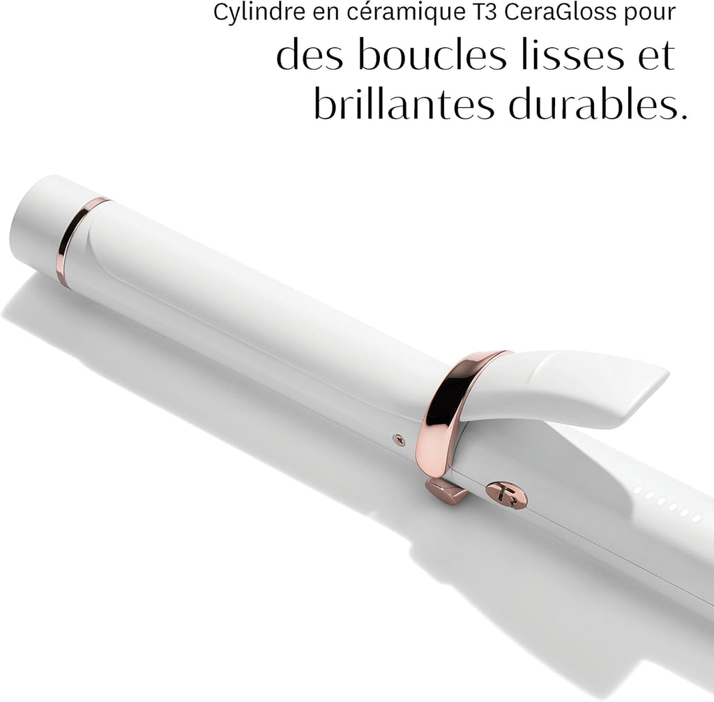 T3 Curl ID Fer à Friser Numérique en Céramique 32 mm avec Interface Tactile Intelligente et Technologie HeatID Interactive pour la Personnalisation Automatique du Réglage de la Chaleur