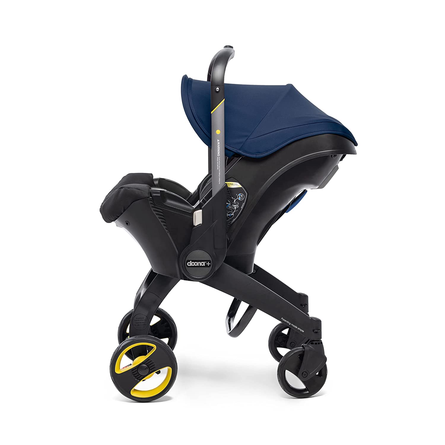 Doona Infant Car Seat & Latch Base - Car Seat to Stroller in Seconds - Royal Blue, US Version