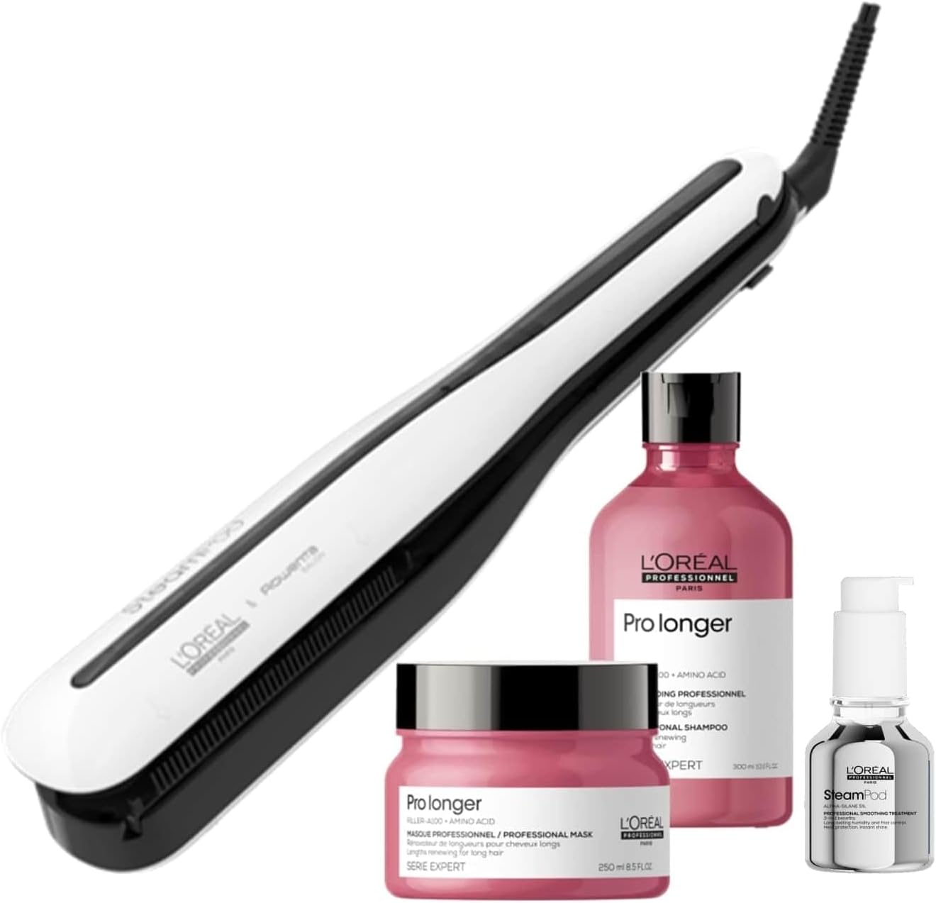 Steampod 3 - Lisseur Vapeur Professionnel 2-en-1 : Lissage & Wavy - Céramique Fer à lisser à la technologie vapeur - Adapté à tous types de cheveux - L'Oréal Professionnel -
