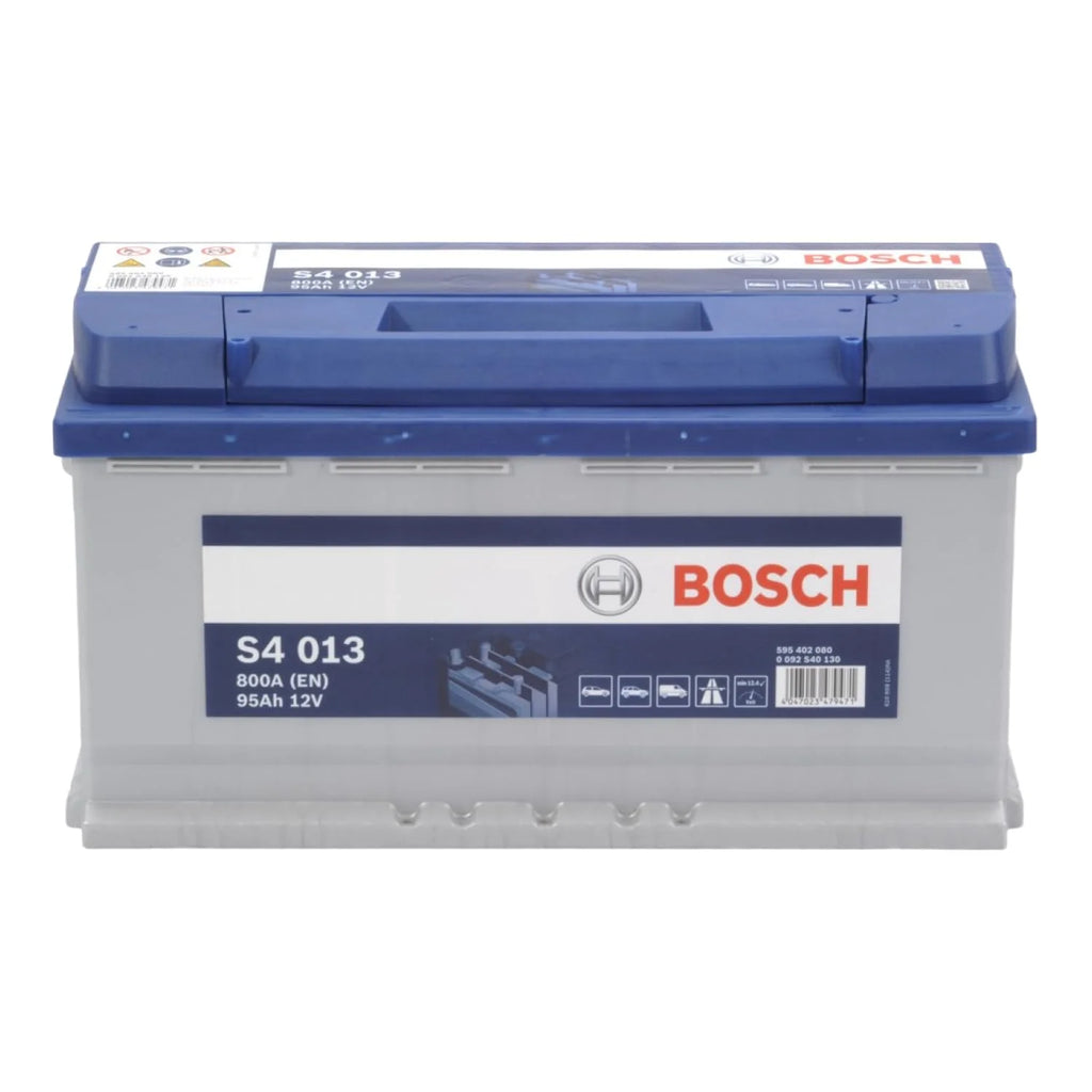 Bosch S4 013 Batterie Auto 95 A/h - 800 A - Batterie 12 V, Plomb-acide pour Véhicules sans Système Start/Stop, Polarité Gauche (-) Droite (+), 354 x 175 x 190 mm