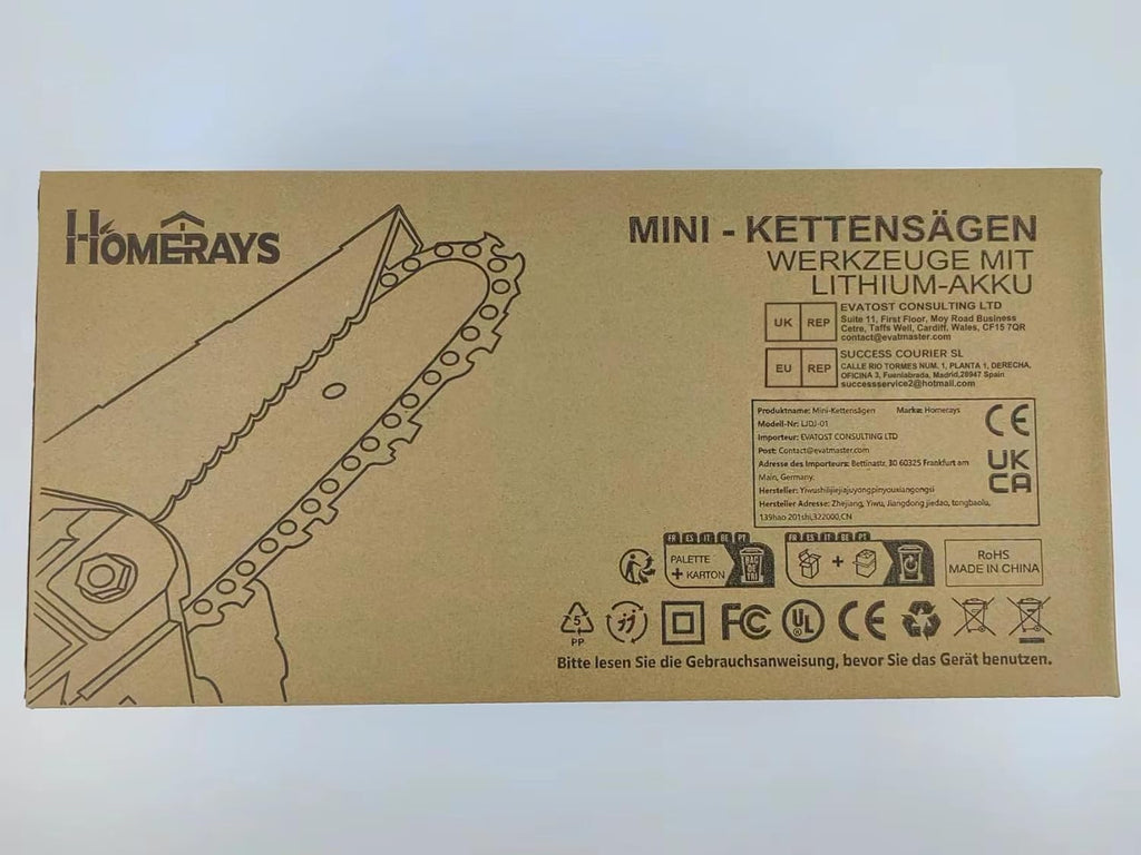 Mini Trononneuse a Batterie 4000mAh, 8 &amp; 6 Pouces Lubrificateur Automatique et électrique Trononneuse 2 * 2000mAh brushless Elagueur, Pour La Coupe Du Bois, Branches, L'élagage, La Cour, Jardin