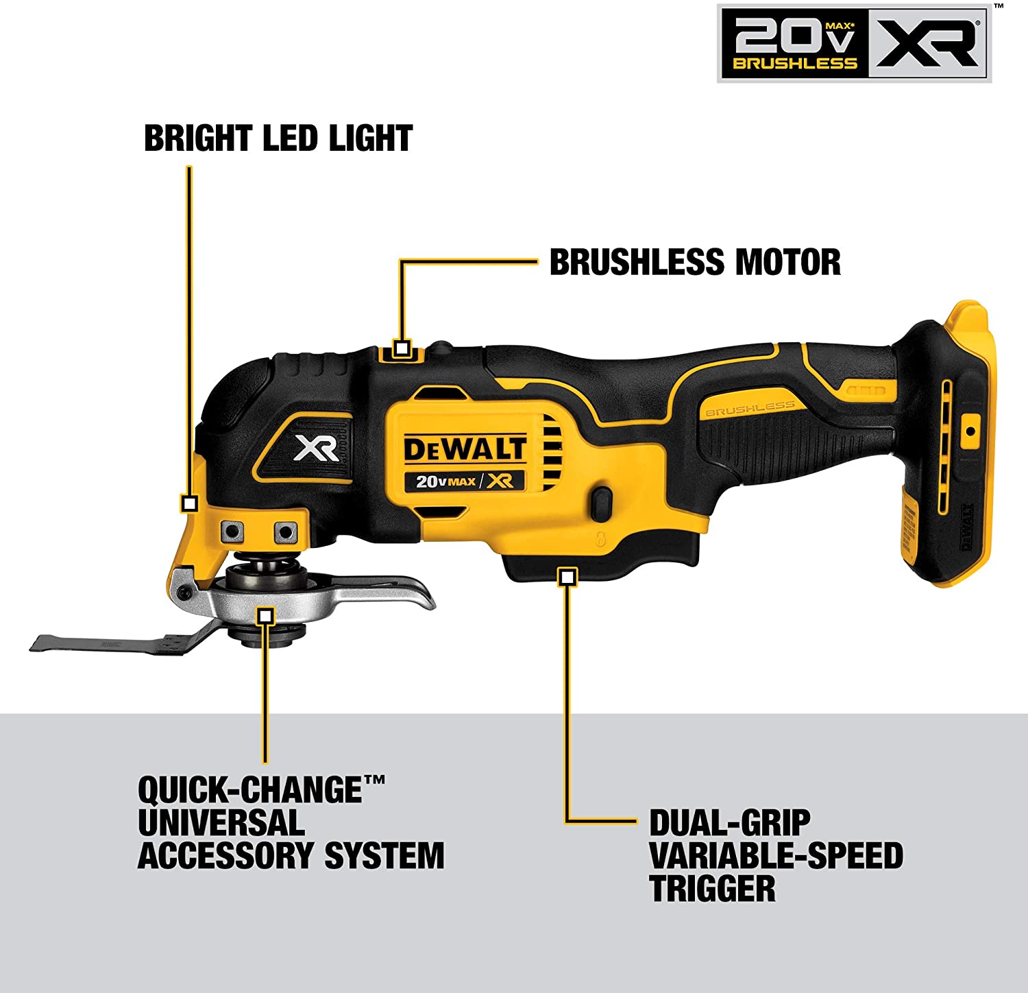 Ensemble perceuse-visseuse sans fil DEWALT 20 V Max, 10 outils (DCK1020D2)