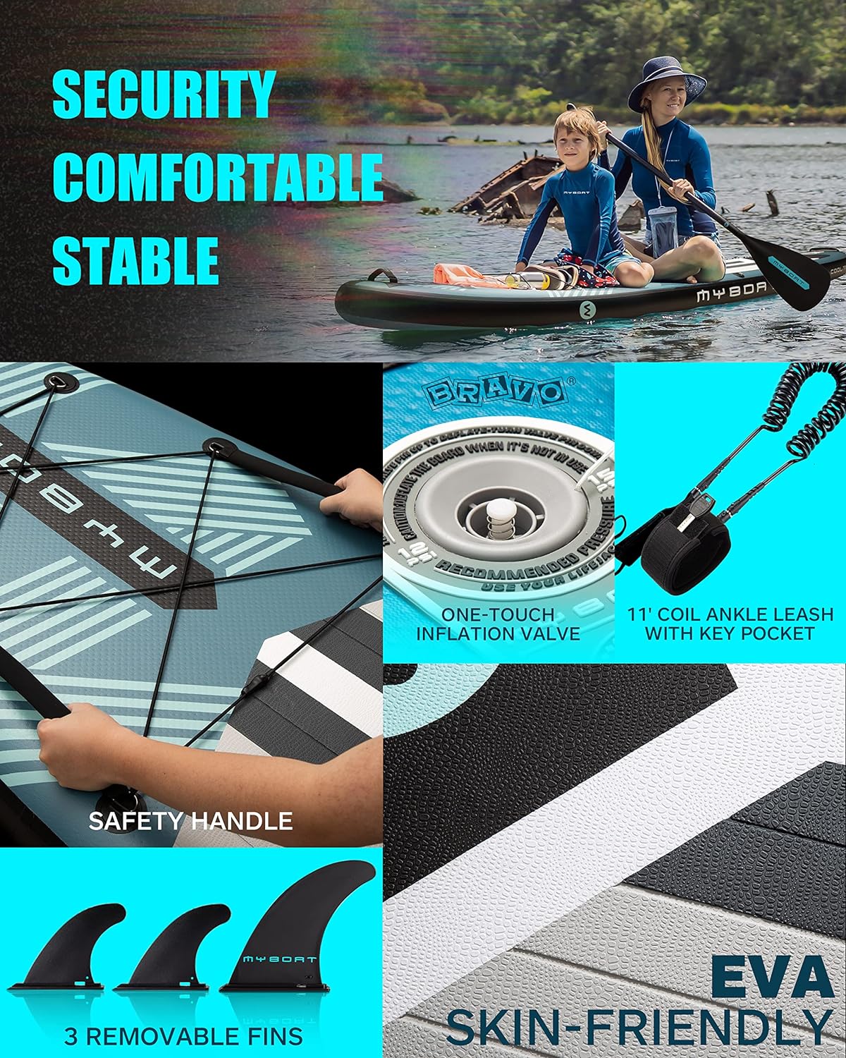 11'6346 Extra Wide Inflatable Paddle Board