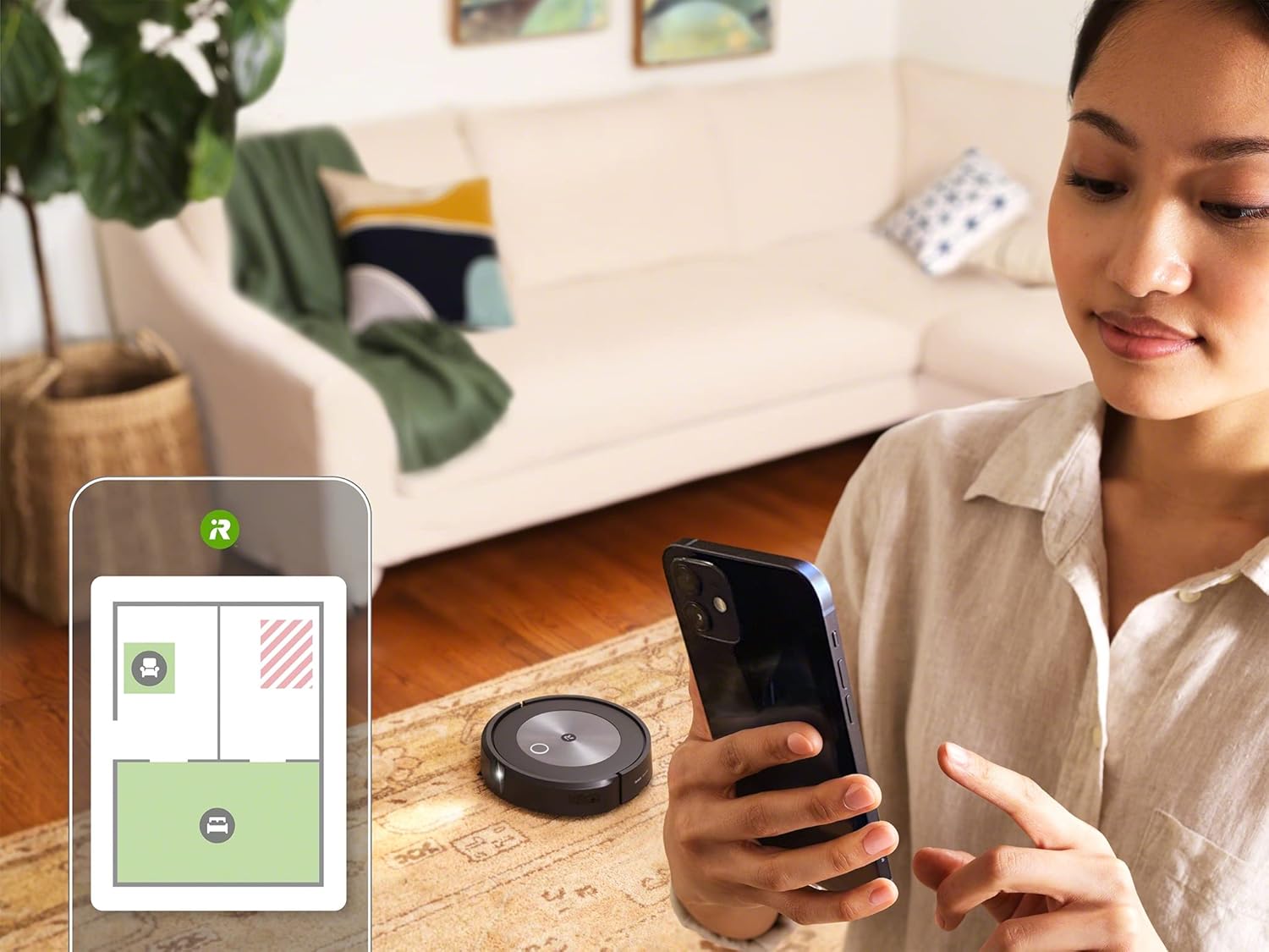 iRobot Roomba j7+ (j7556) Wi-Fi Enabled Robot Vacuum Cleaner With Automatic Suction Station
