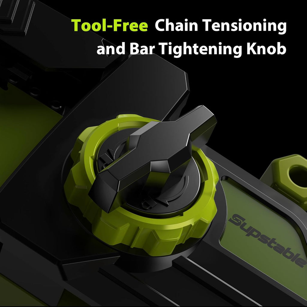 Supstable Mini Trononneuse à Batterie 6 et 8 Pouces, 8000mAh Trononneuse lectrique 900W Sans Fil, D'huile Automatique & Tension de Chane Sans Outil, Compatible avec Makita 18V
