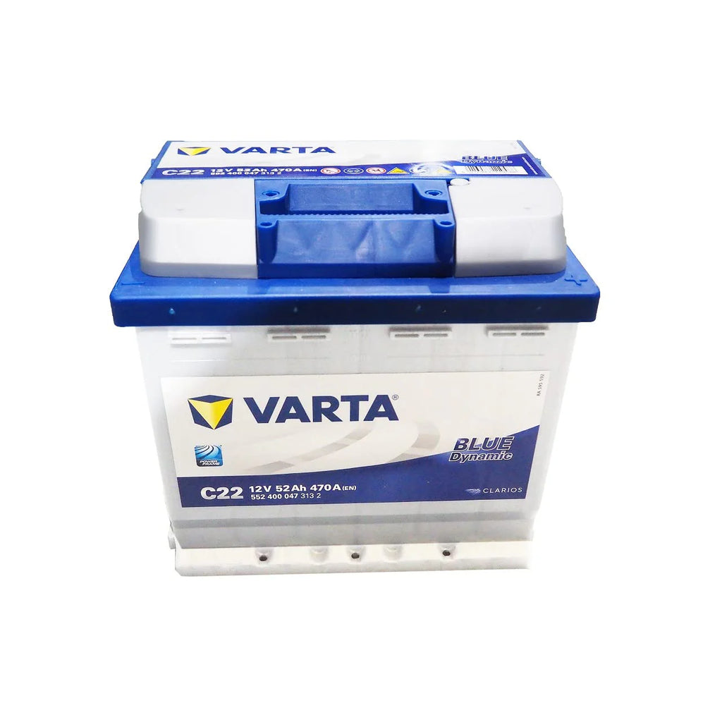 Batterie Voiture Varta Blue Dynamic C22 - 12 V 52Ah 470A (EN) - 552 400 047