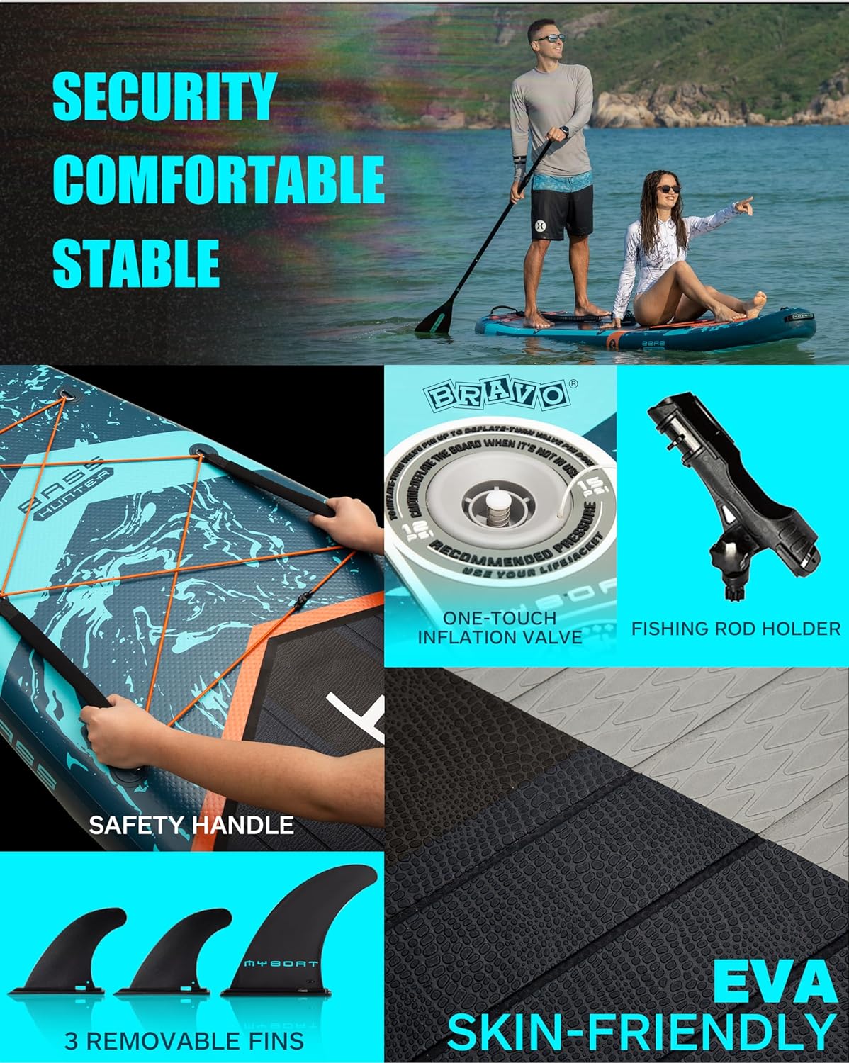 11'6346 Extra Wide Inflatable Paddle Board