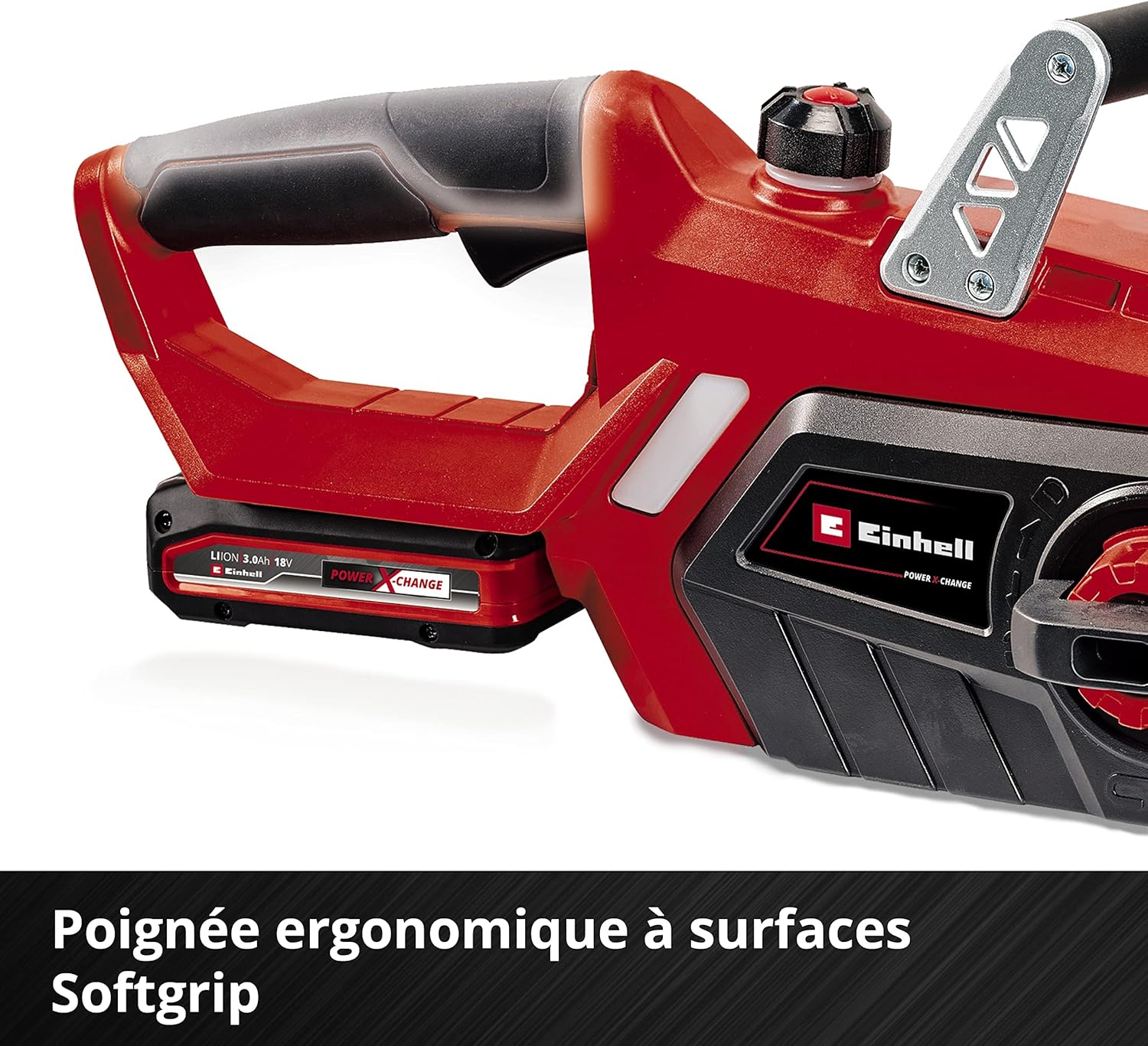 Einhell Trononneuse sans fil GE-LC 18/25 Li Solo - Power X-Change (18 V, Longueur du guide 25 cm, Longueur de coupe 23 cm) Livré sans Batterie ni Chargeur