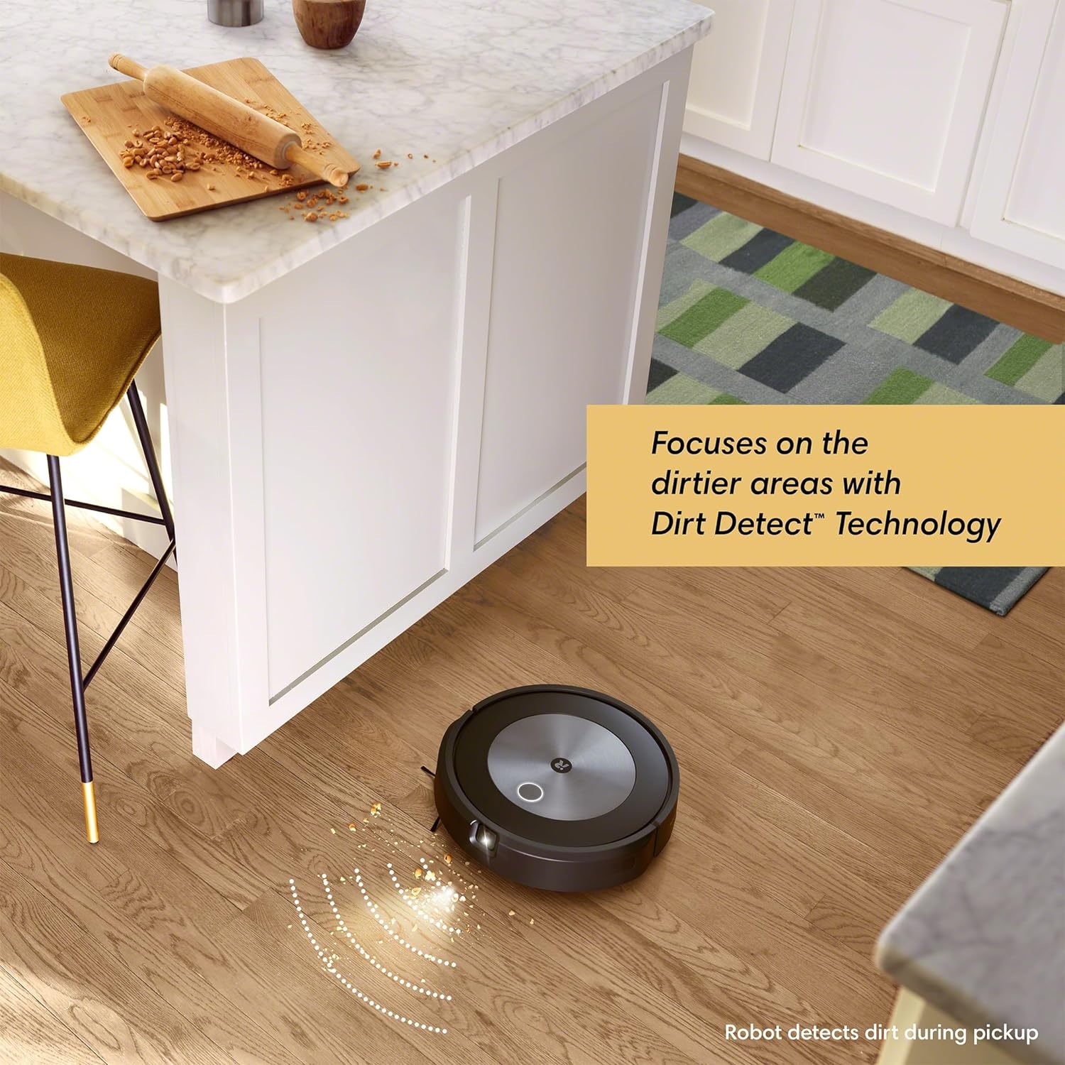 iRobot Roomba j7+ Wi-Fi enabled robot vacuum cleaner with automatic suction station