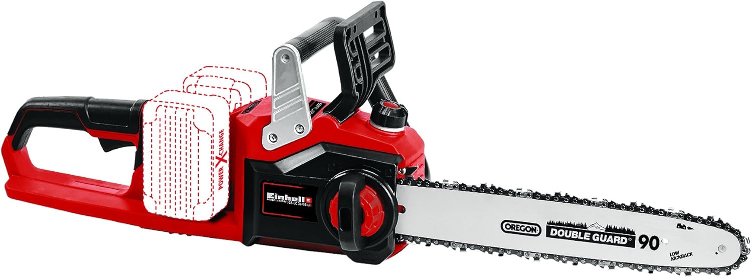 Einhell Professional Trononneuse sans fil GP-LC 36/35 Li- Solo Power X-Change (36V, Longueur de coupé 33cm, Vitesse de chaine 15m/s, moteur sans charbon) Livrée sans Batterie ni Chargeur