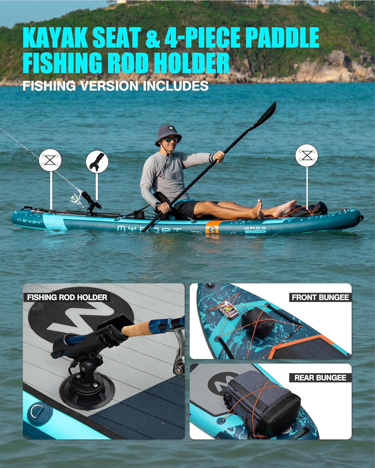 11'6346 Extra Wide Inflatable Paddle Board