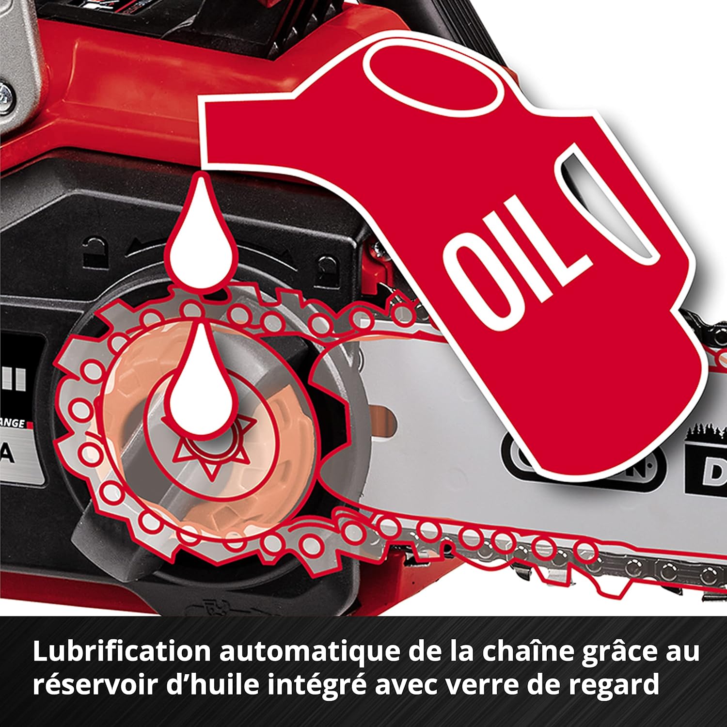 Einhell Trononneuse sans fil GE-LC 18/25 Li Solo - Power X-Change (18 V, Longueur du guide 25 cm, Longueur de coupe 23 cm) Livré sans Batterie ni Chargeur