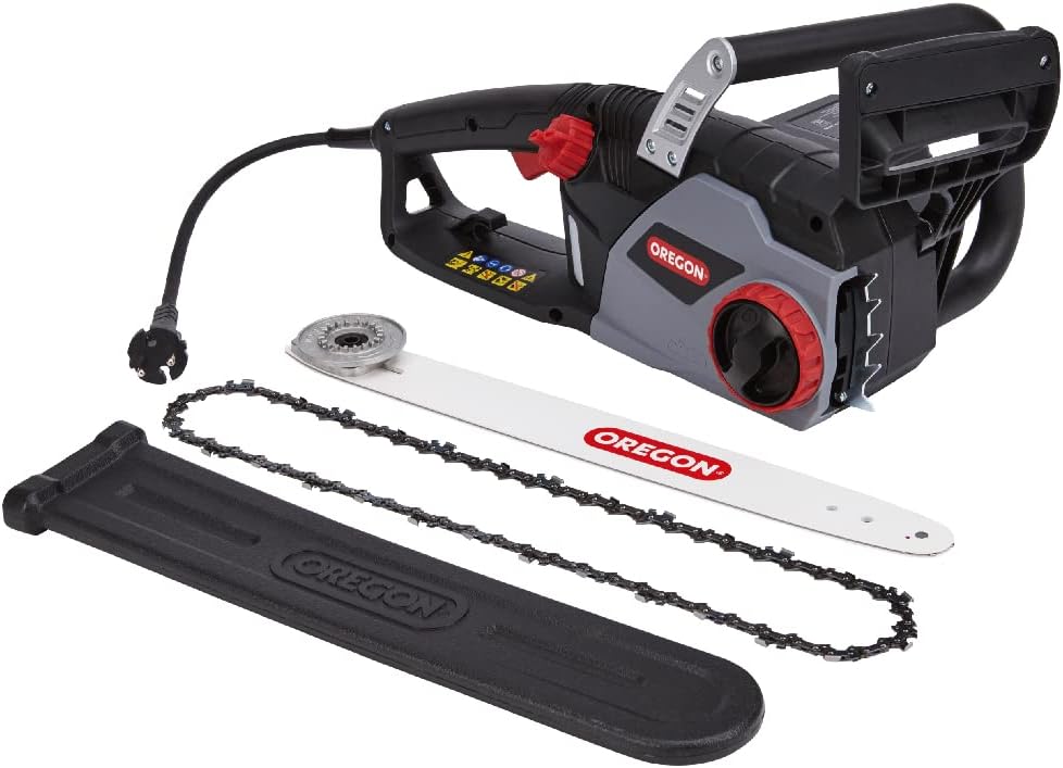 OREGON CS1400 - Trononneuse lectrique 2400W Puissante avec Guide-Chane de 40 cm, Moteur 230V, Technologie ControlCut, Trononneuse Filaire Silencieuse & Légère, Garantie 3 ans