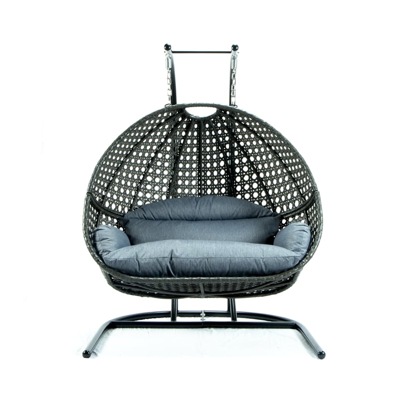 2-Person Wicker Hanging Swing Chair