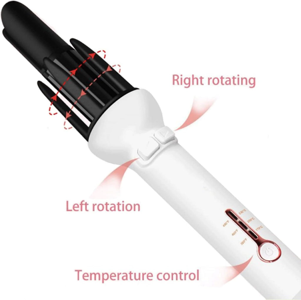 KKMNDE Baguettes de friser Les Cheveux, bigoudi Automatique Coiffure en céramique Rouleau de bigoudi Professionnel bigoudi Rotatif Fer à friser