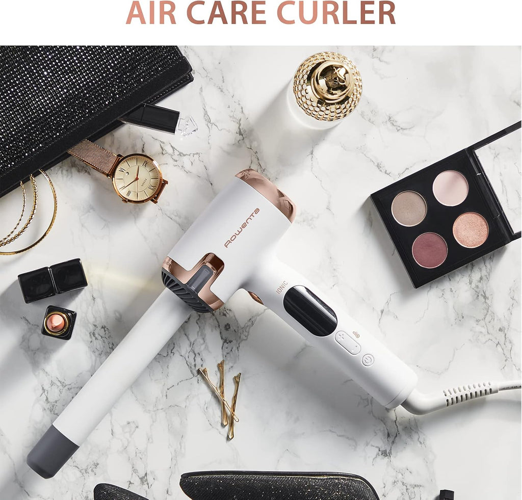 Rowenta Air Care Ultimate Experience Fer à boucler Diamètre 25 mm Forme en L pour un confort total 8 réglages de température de 130 °C à 200 °C Fonction Blanc ionique CF4310F0