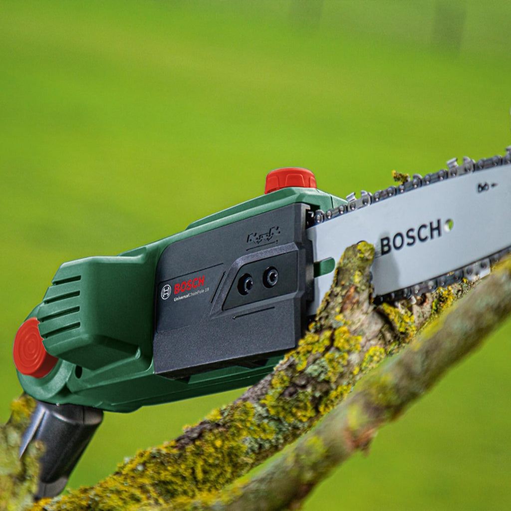 Bosch Home and Garden 06008B3170 Home and Garden UniversalChainPole 18 Cordless Telescopic Chainsaw with 18 V Lithium-Ion Battery