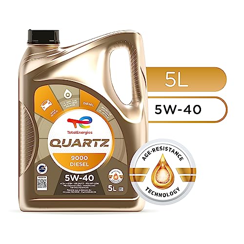 TotalEnergies Quartz 9000 Diesel 5W-40, Huile moteur, 5 litres
