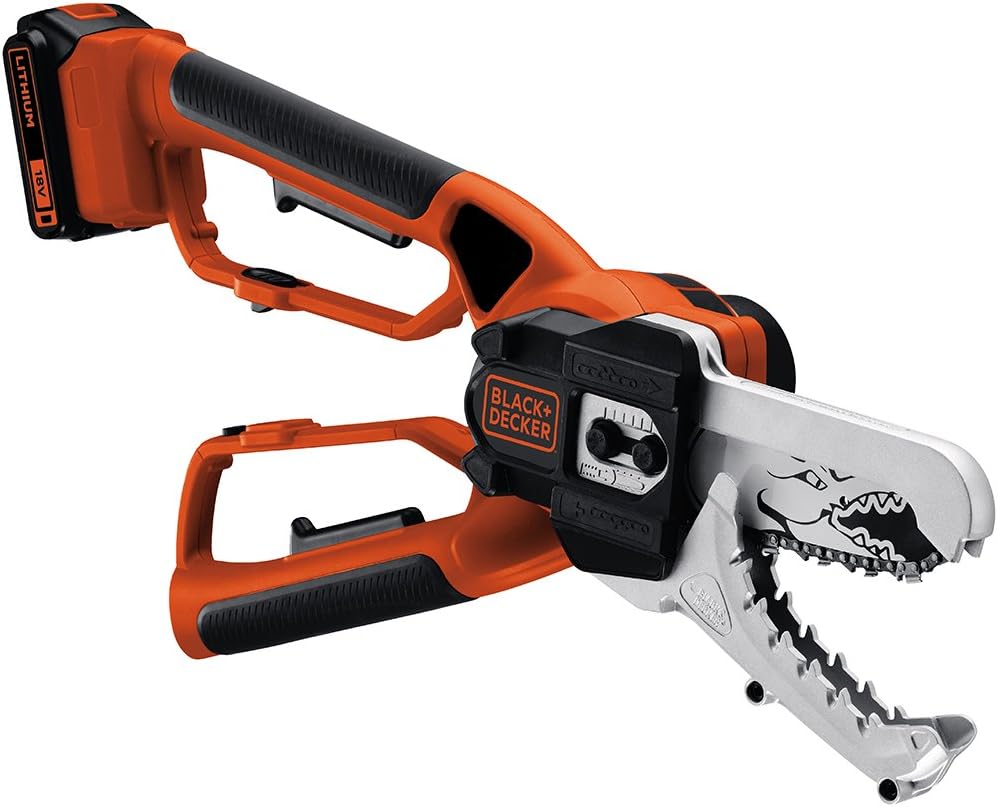 Tronçonneuse sans fil BLACK+DECKER 18 V avec batterie lithium-ion 2,0 Ah