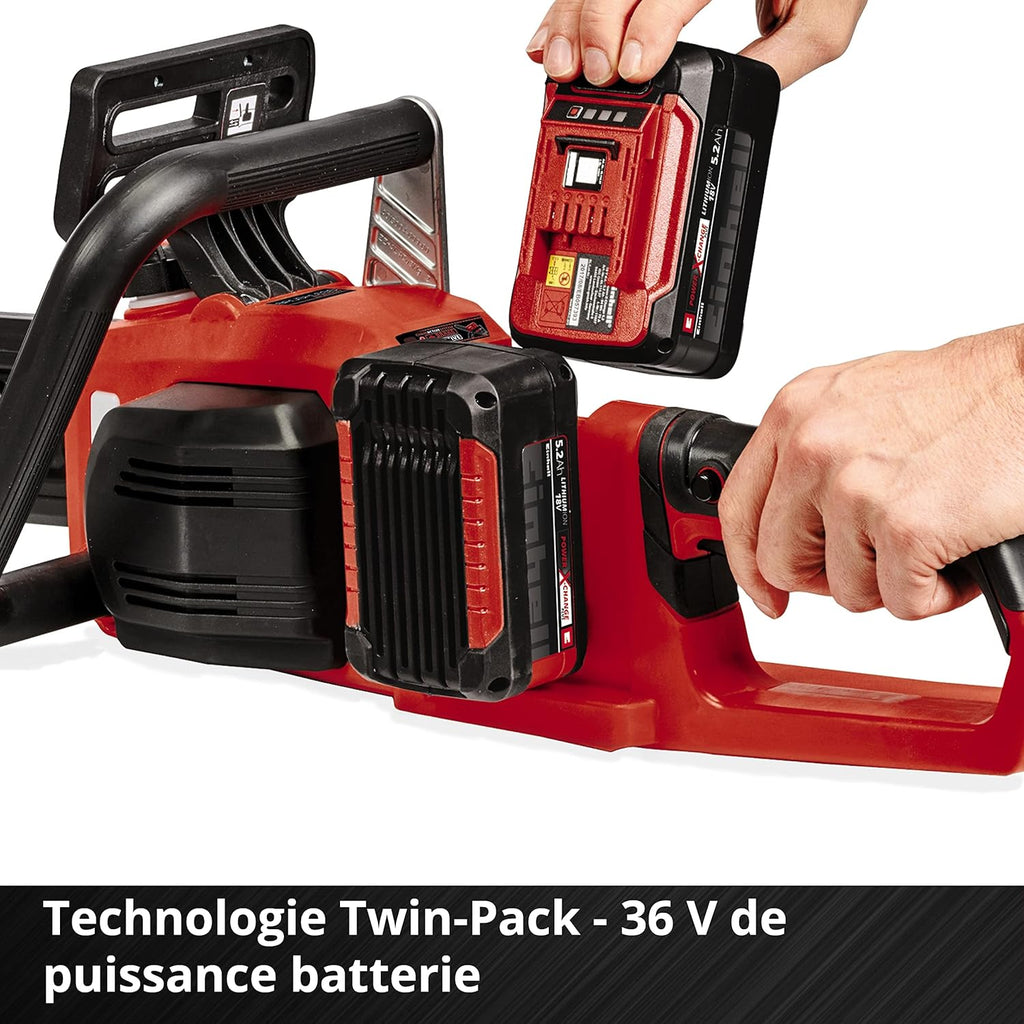 Einhell Professional Trononneuse sans fil GP-LC 36/35 Li- Solo Power X-Change (36V, Longueur de coupé 33cm, Vitesse de chaine 15m/s, moteur sans charbon) Livrée sans Batterie ni Chargeur