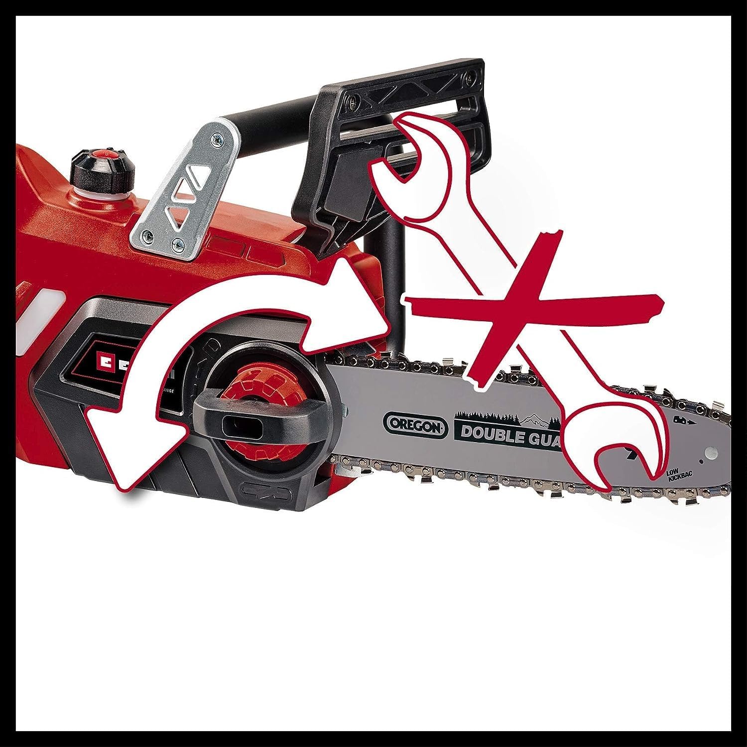 Einhell Trononneuse sans fil GE-LC 18/25 Li Solo - Power X-Change (18 V, Longueur du guide 25 cm, Longueur de coupe 23 cm) Livré sans Batterie ni Chargeur