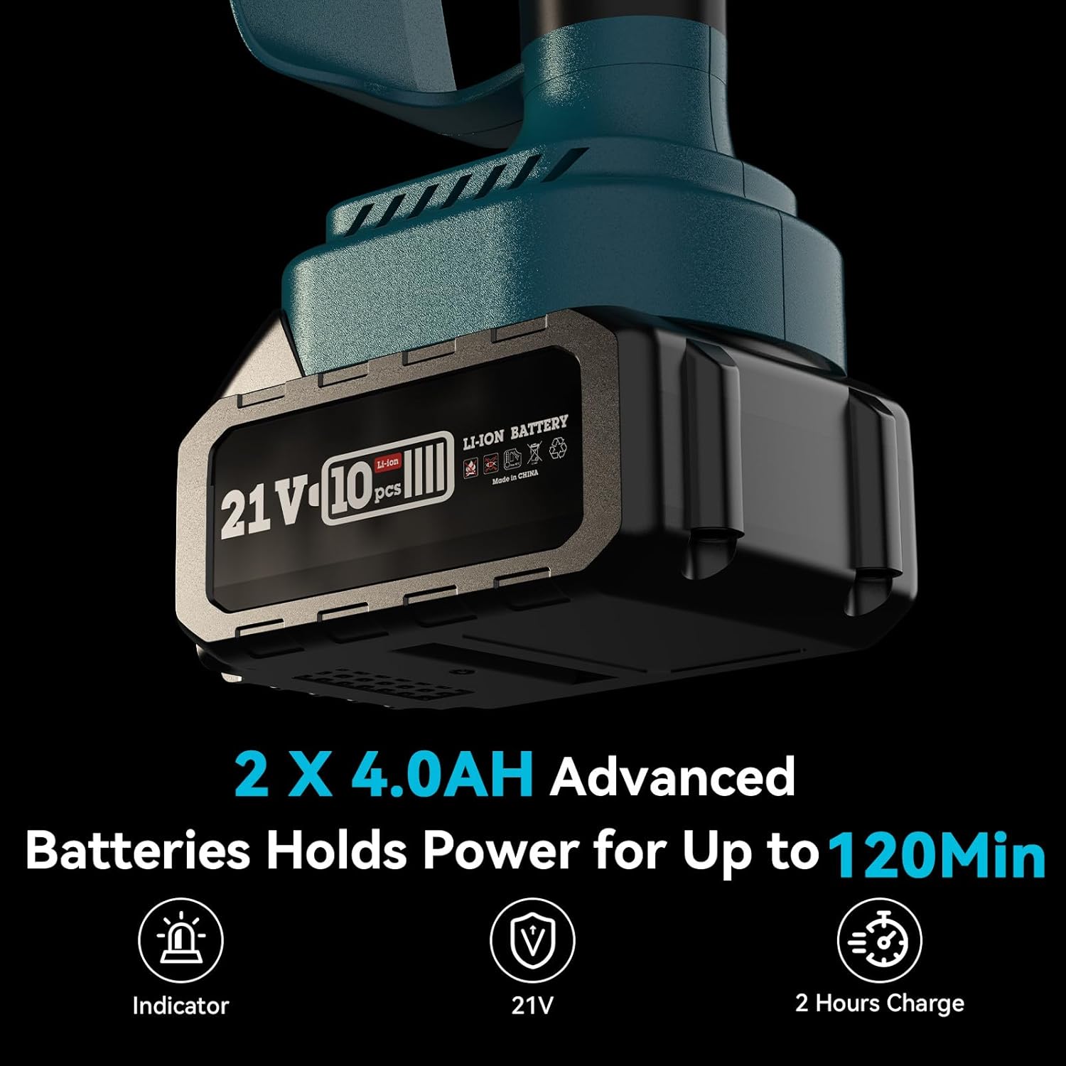 Supstable Mini Trononneuse à Batterie 6 et 8 Pouces, 8000mAh Trononneuse lectrique 900W Sans Fil, D'huile Automatique & Tension de Chane Sans Outil, Compatible avec Makita 18V