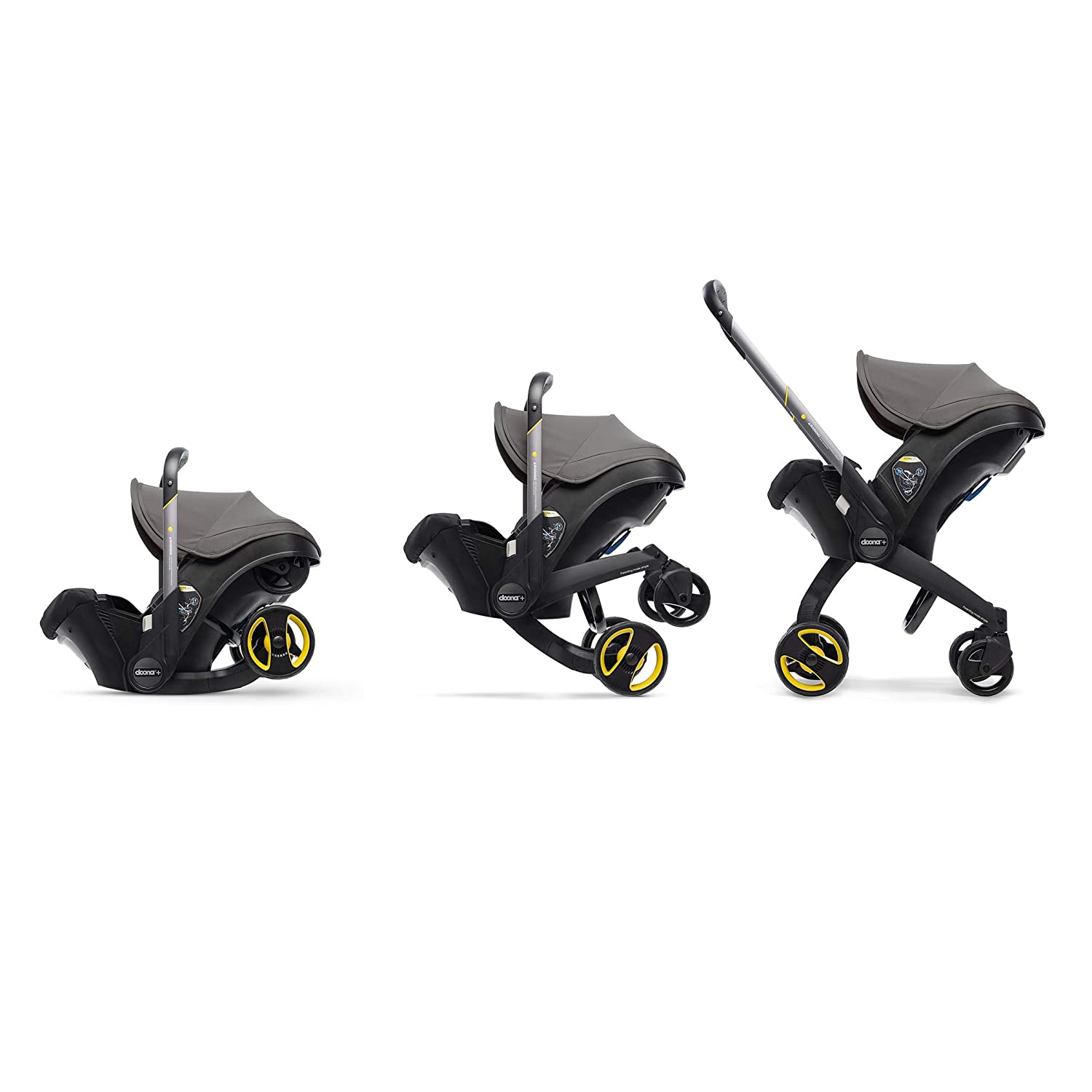 Doona Infant Car Seat & Latch Base - Car Seat to Stroller in Seconds - Greyhound, US Version