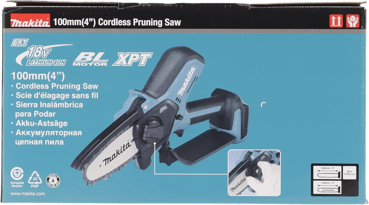 Trononneuse d'élagage 18V LXT guide de 10 cm (Produit seul) - MAKITA DUC101Z