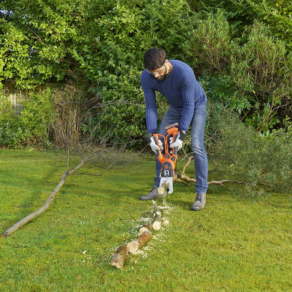 BLACK+DECKER 18V Cordless Alligator Lopper Chainsaw with 2.0Ah Lithium Ion Battery