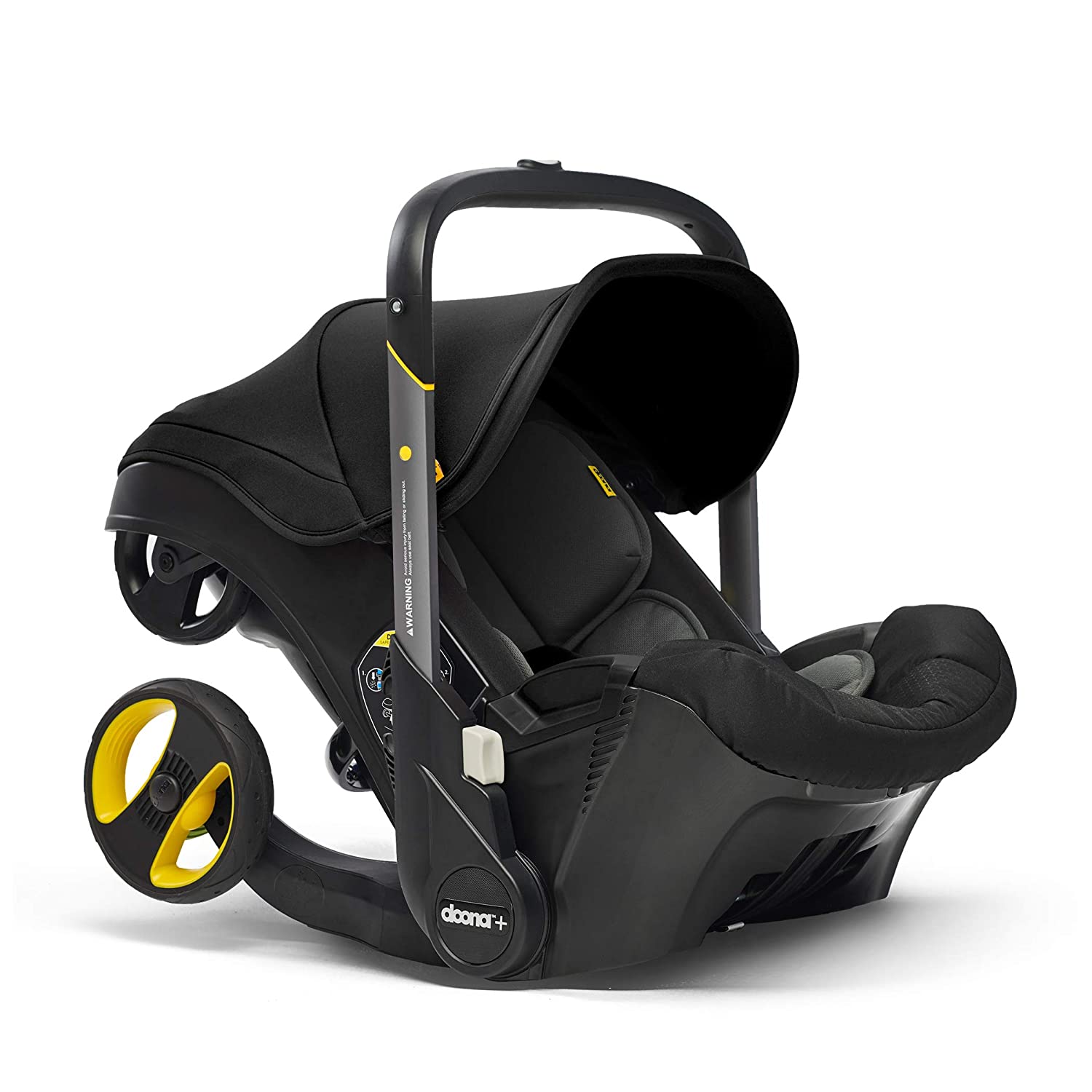 Doona Infant Car Seat & Latch Base - Car Seat to Stroller in Seconds - Nitro Black, US Version