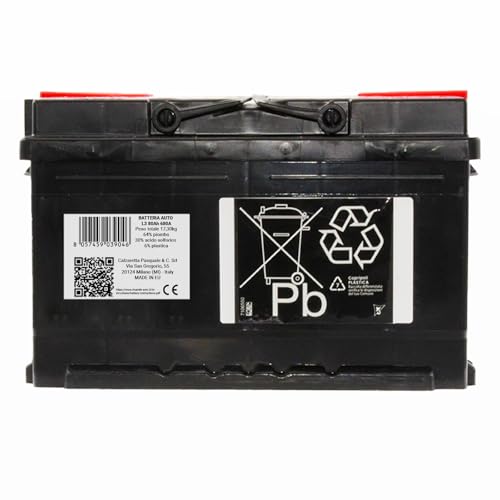 Speed ​​Batterie de démarrage pour voiture, d'origine Speed ​​L3, 12 V 80 Ah 680 A, pôle positif à droite (278 x 190 x 175 mm)