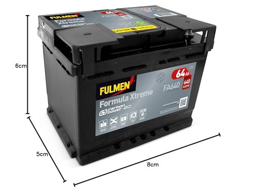 Fulmen Batterie voiture FA640 12 V 64 Ah 640 A