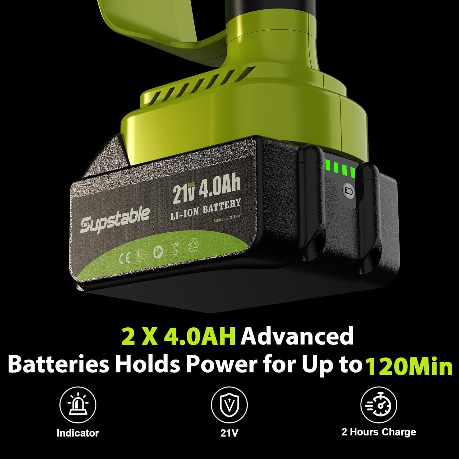 Supstable Mini Trononneuse à Batterie 6 et 8 Pouces, 8000mAh Trononneuse lectrique 900W Sans Fil, D'huile Automatique & Tension de Chane Sans Outil, Compatible avec Makita 18V
