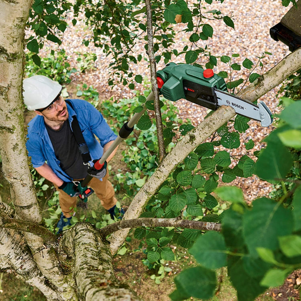 Bosch Home and Garden 06008B3170 Home and Garden UniversalChainPole 18 Cordless Telescopic Chainsaw with 18 V Lithium-Ion Battery