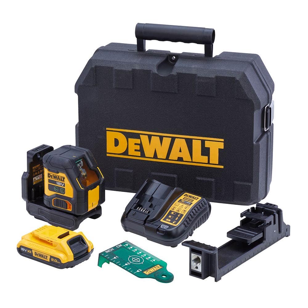 Kit laser vert compact DEWALT 18 V XR DCLE34021D1-XE
