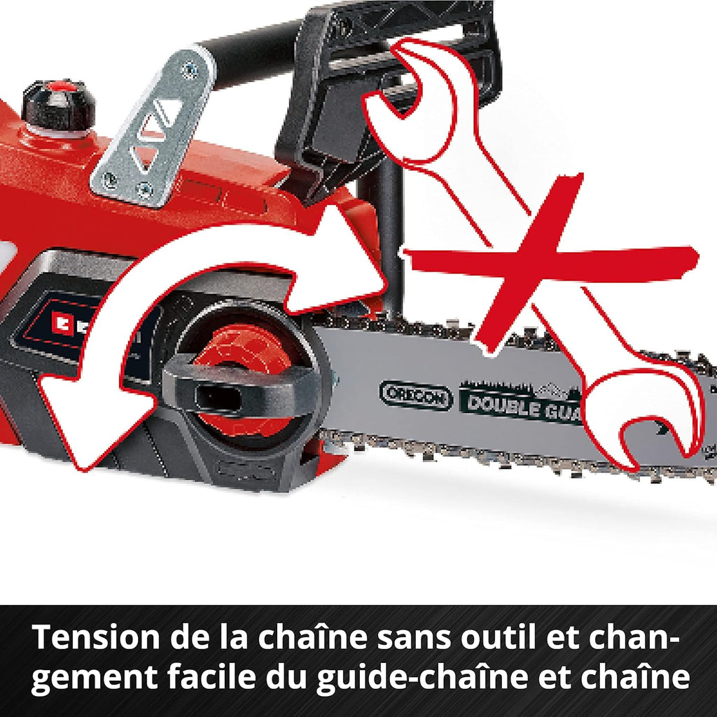 Einhell Trononneuse sans fil GE-LC 18/25 Li Solo - Power X-Change (18 V, Longueur du guide 25 cm, Longueur de coupe 23 cm) Livré sans Batterie ni Chargeur