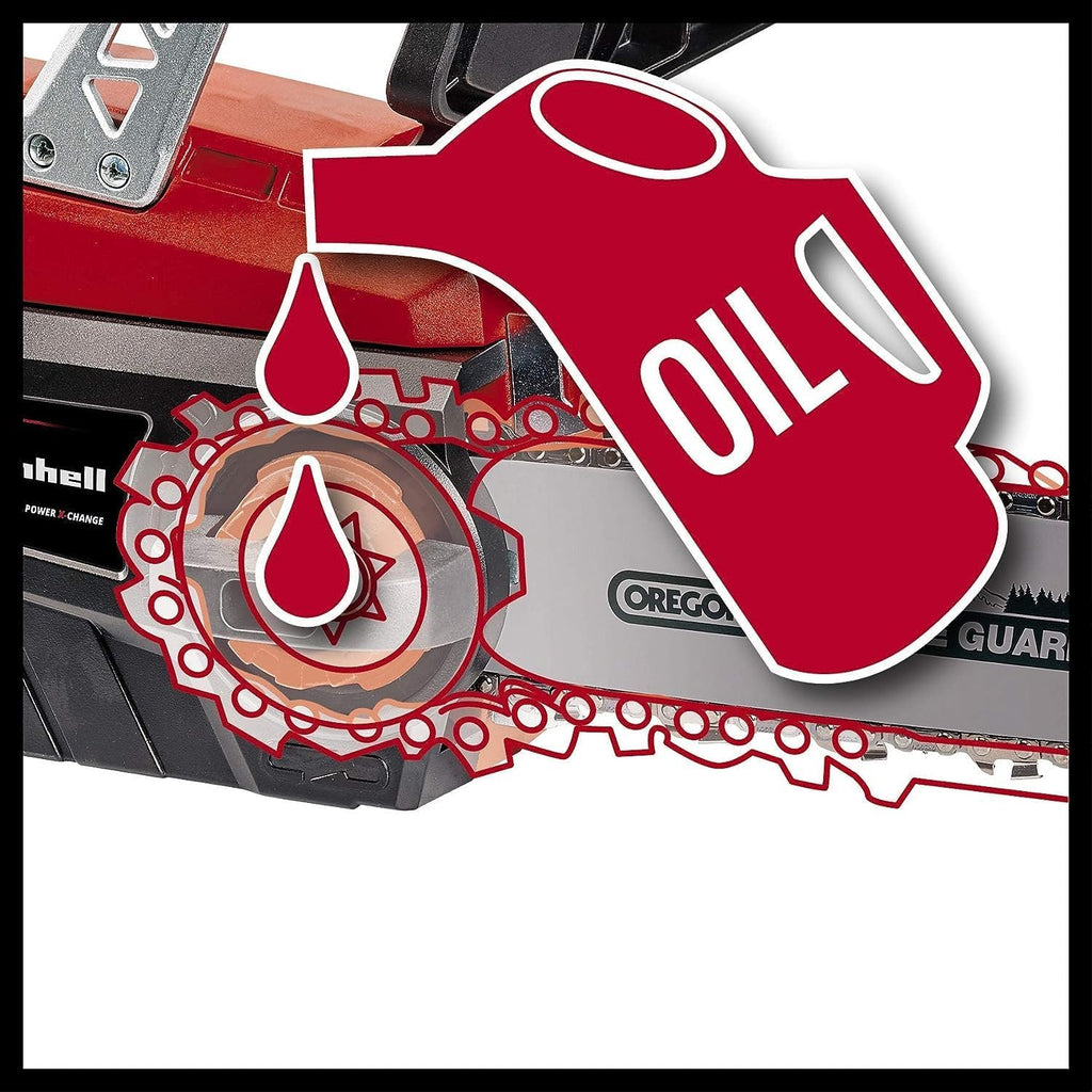 Einhell Trononneuse sans fil GE-LC 18/25 Li Solo - Power X-Change (18 V, Longueur du guide 25 cm, Longueur de coupe 23 cm) Livré sans Batterie ni Chargeur