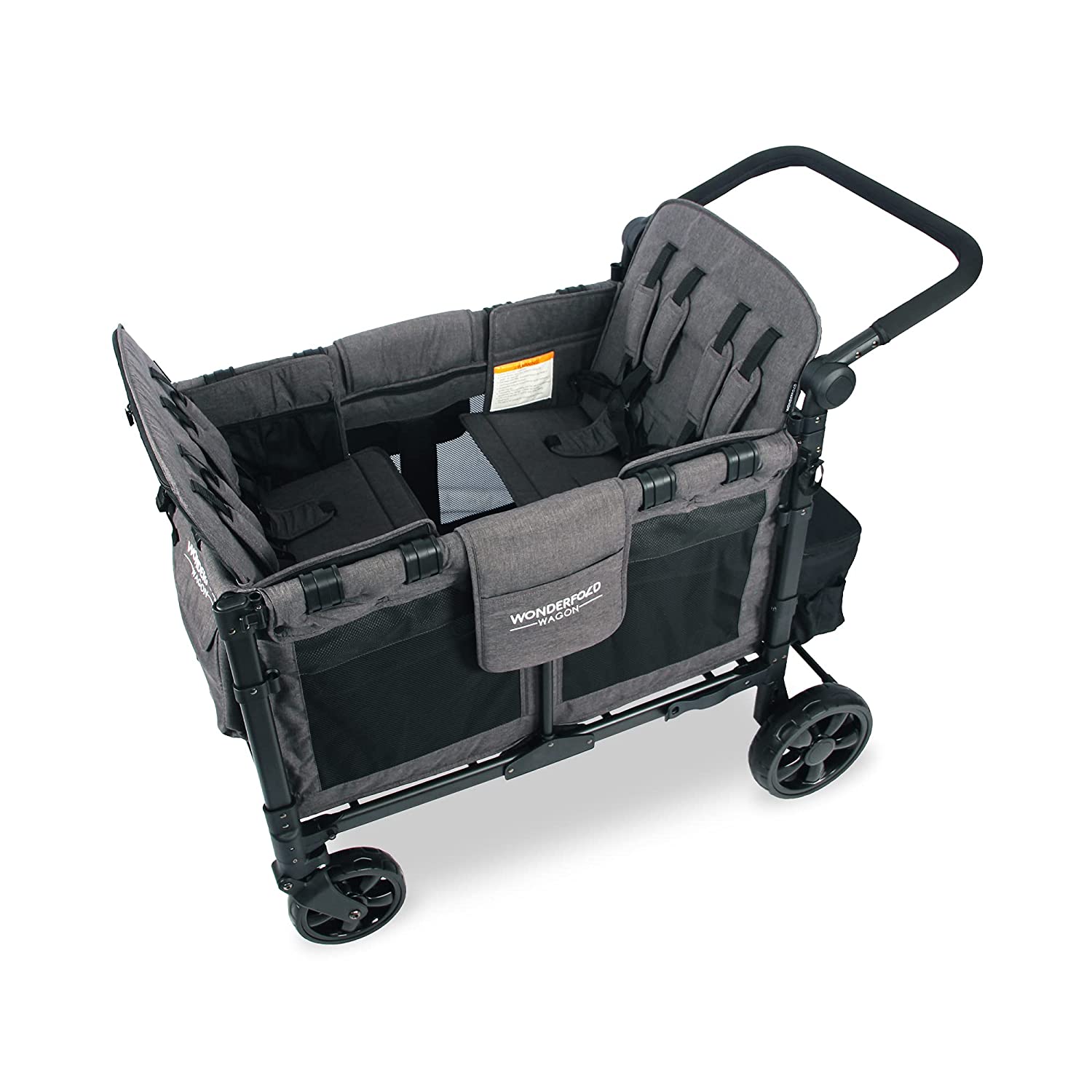 W0NDERF0LD W4 Elite 4 Seater Multi-Function Quad Stroller Wagon