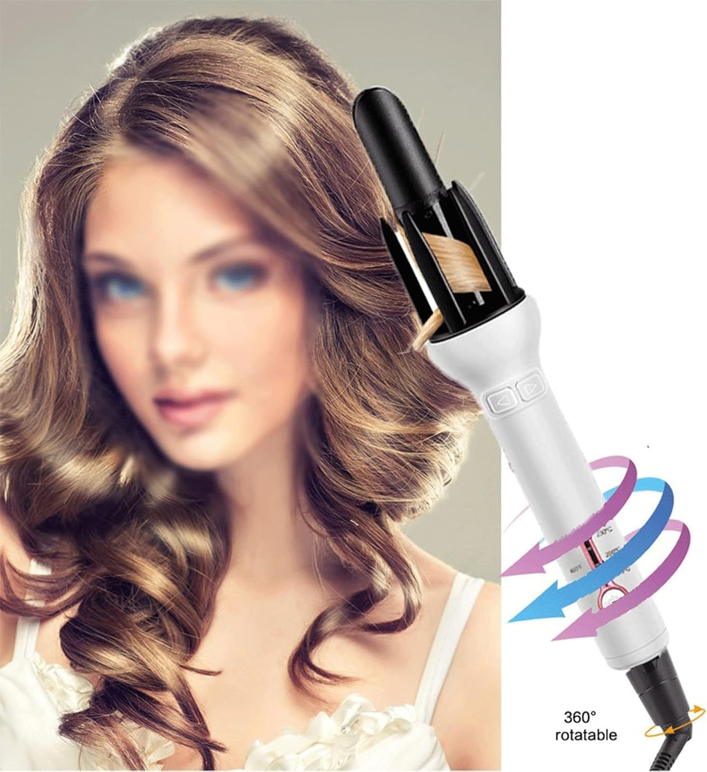 KKMNDE Baguettes de friser Les Cheveux, bigoudi Automatique Coiffure en céramique Rouleau de bigoudi Professionnel bigoudi Rotatif Fer à friser