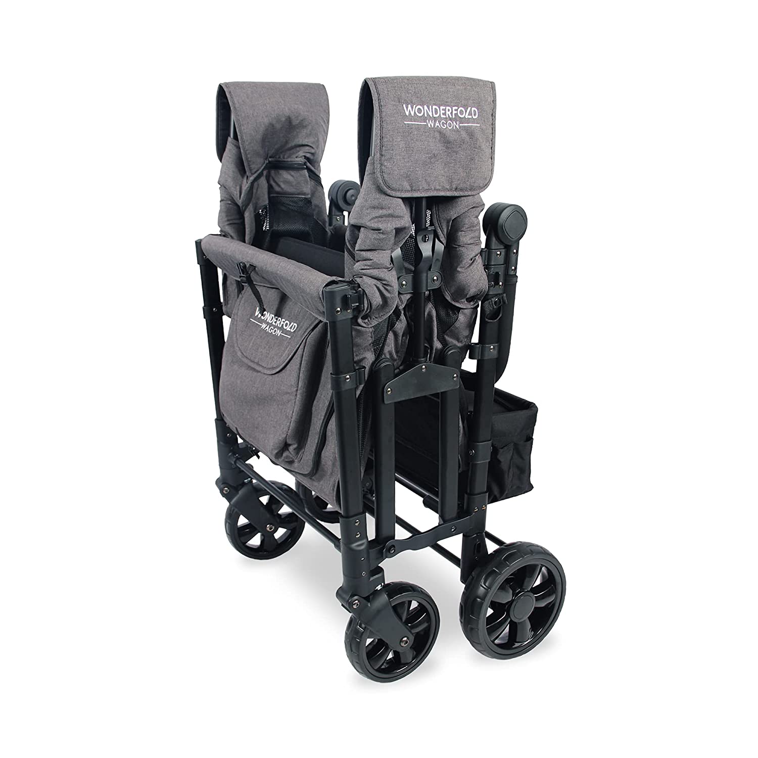 W0NDERF0LD W4 Elite 4 Seater Multi-Function Quad Stroller Wagon