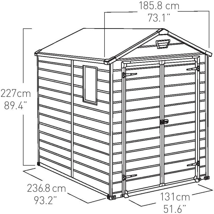 Abri de jardin Manor, 7,6 m 