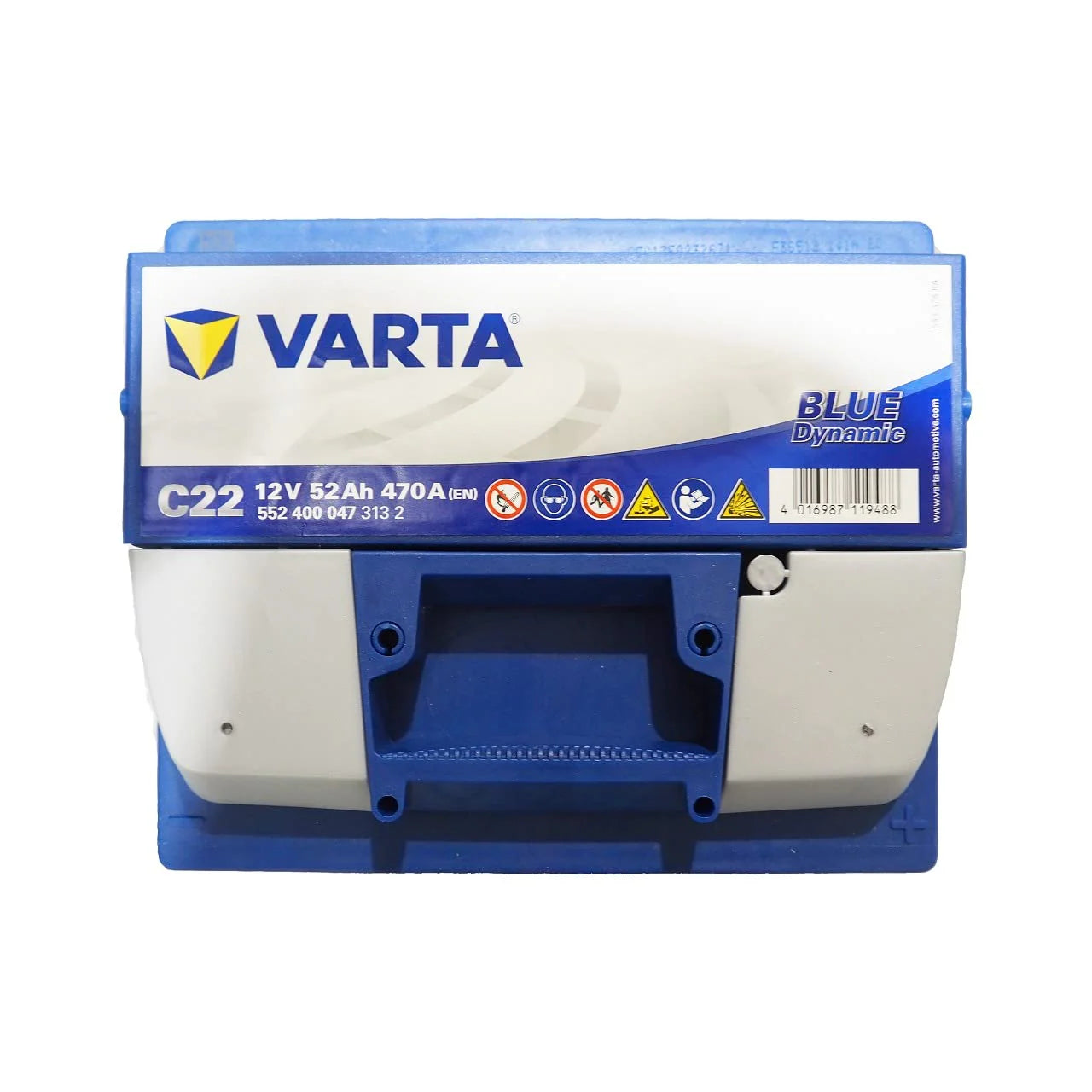 Batterie Voiture Varta Blue Dynamic C22 - 12 V 52Ah 470A (EN) - 552 400 047
