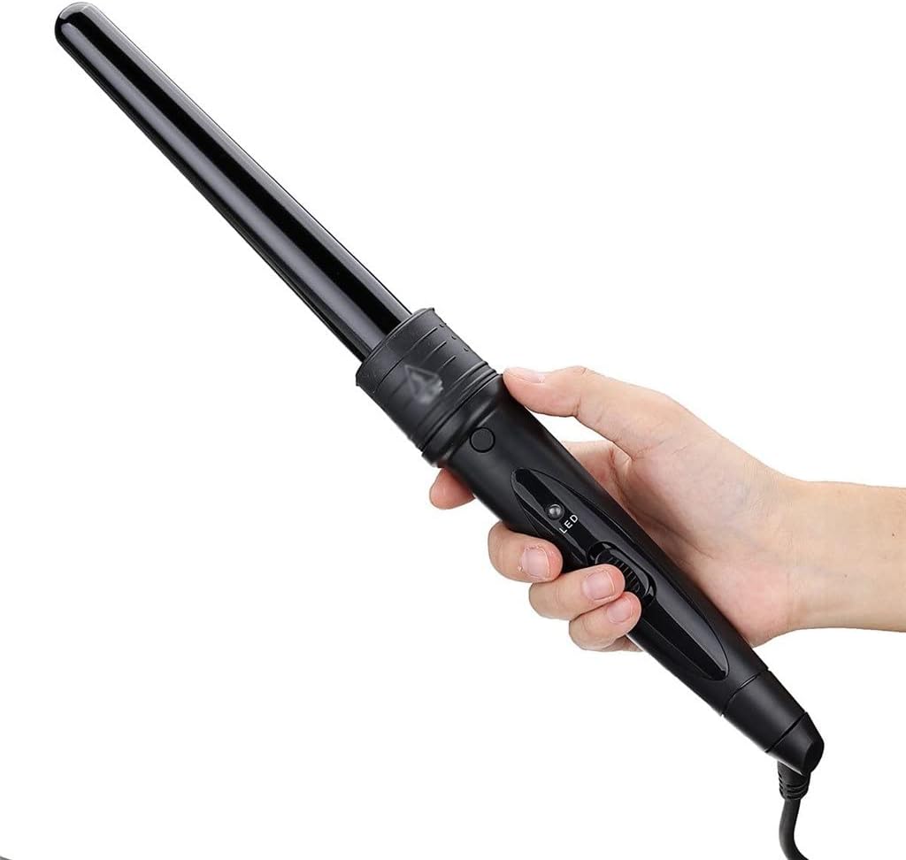 KKMNDE 6 en 1 9-32mm Interchangeable Professionnel en céramique bigoudi Rotatif Fer à friser Baguette bigoudis Soins des Cheveux Outils de Coiffure
