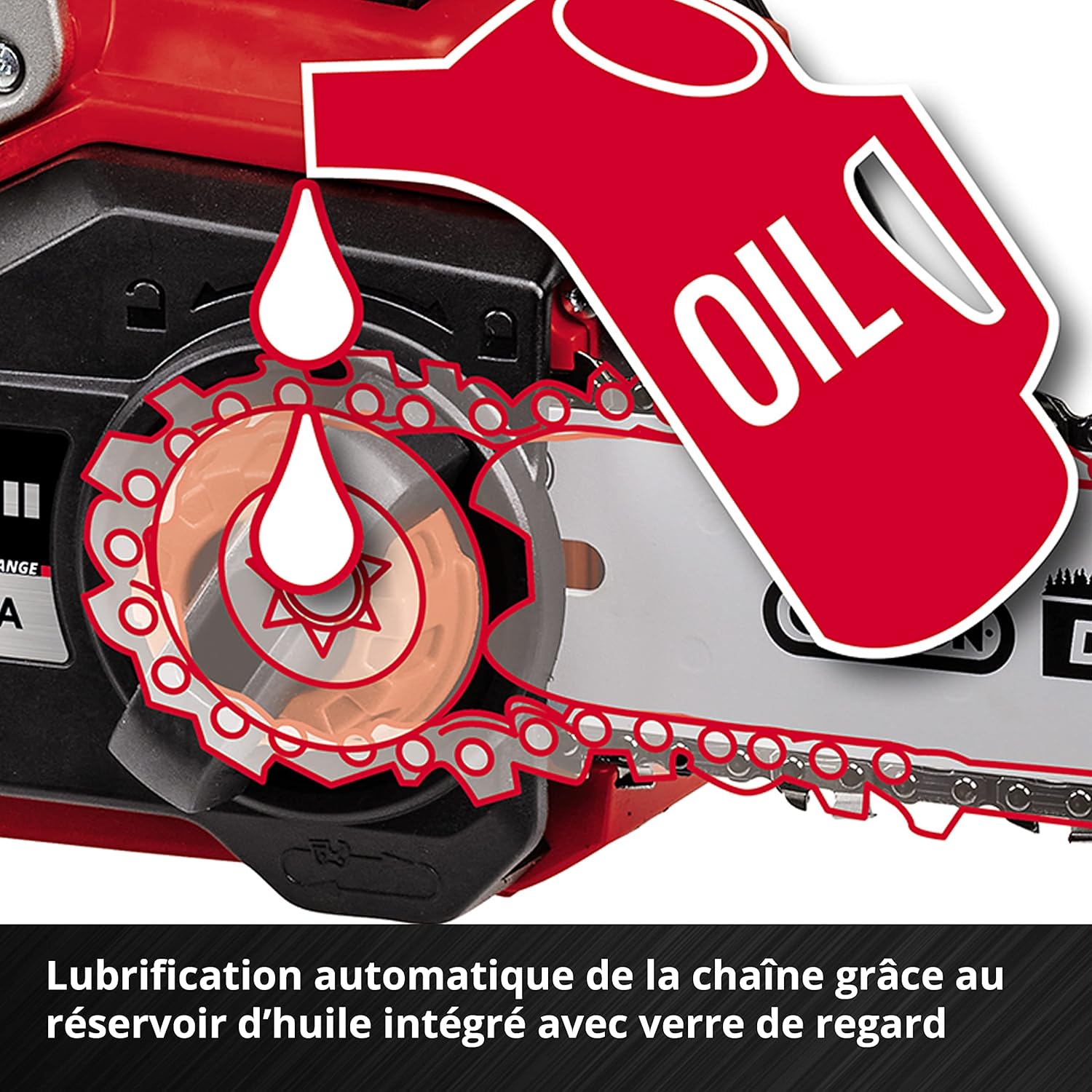 Einhell Professional Trononneuse sans fil GP-LC 36/35 Li- Solo Power X-Change (36V, Longueur de coupé 33cm, Vitesse de chaine 15m/s, moteur sans charbon) Livrée sans Batterie ni Chargeur