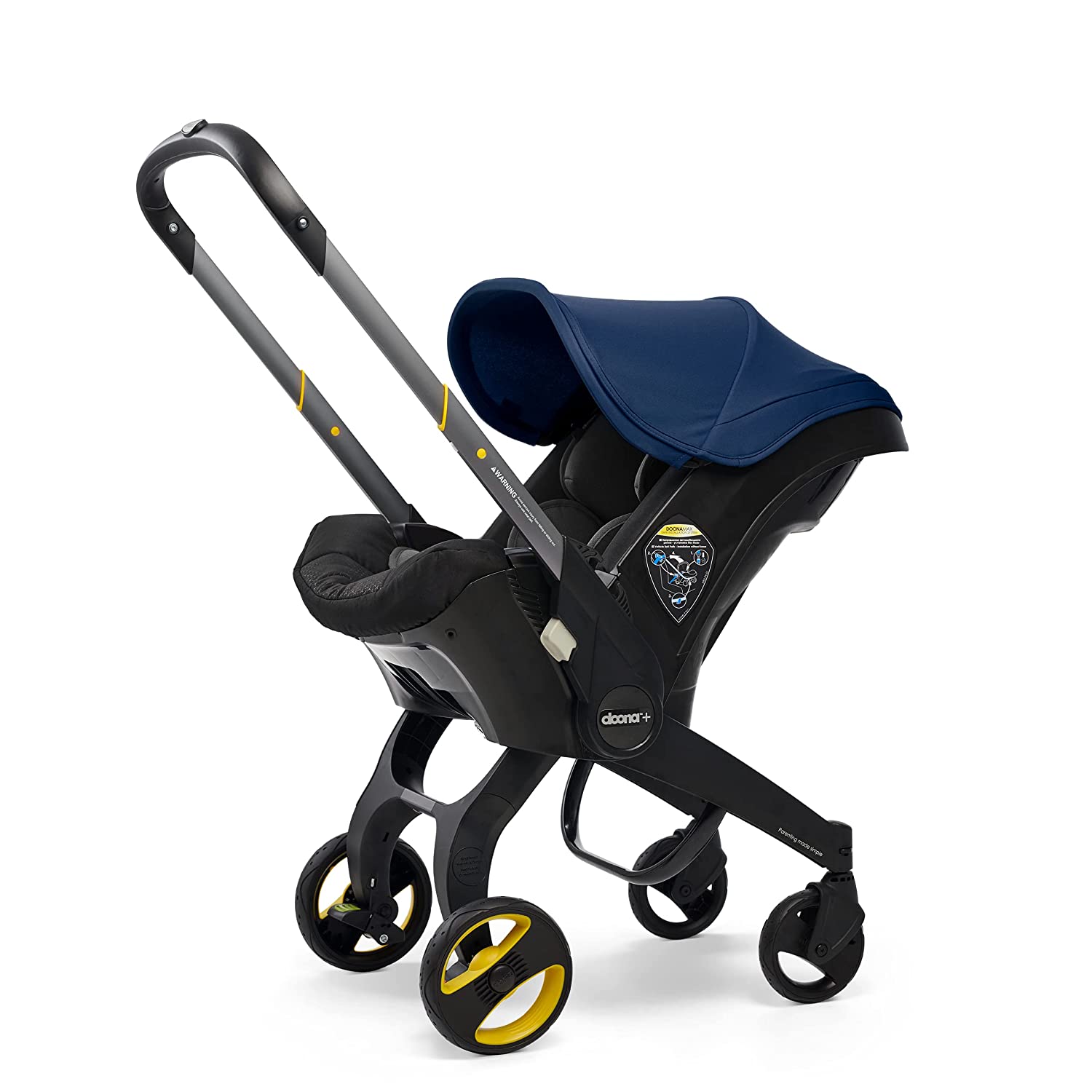 Doona Infant Car Seat & Latch Base - Car Seat to Stroller in Seconds - Royal Blue, US Version