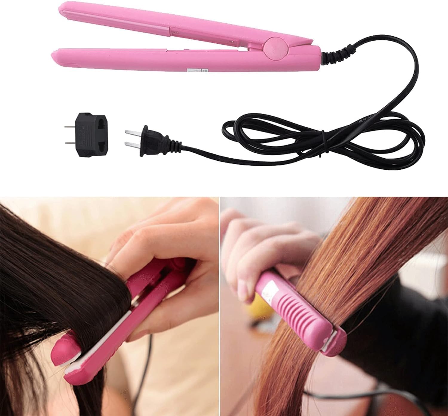 KKMNDE Baguettes de friser Les Cheveux, bigoudi électrique lisseur de Cheveux humides et secs Fer à friser Interchangeable Dispositif d'ondulation Outils d'appareils ménagers
