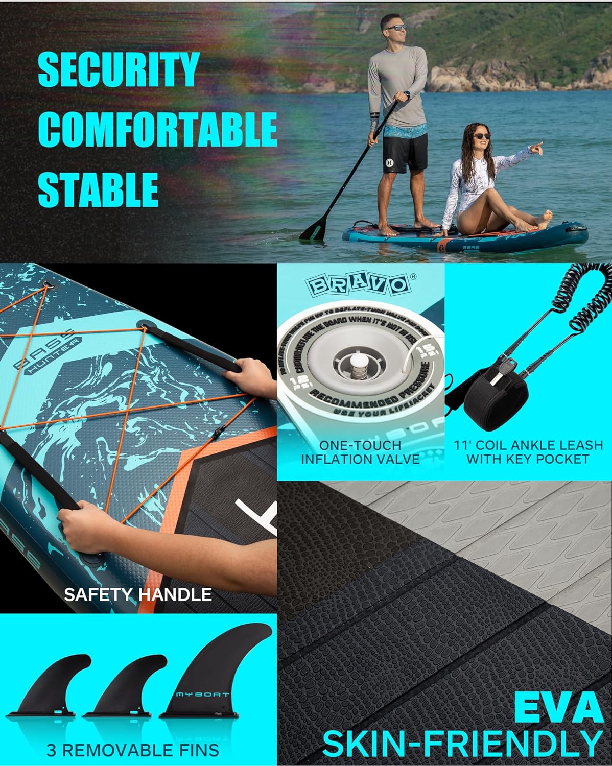 11'6346 Extra Wide Inflatable Paddle Board