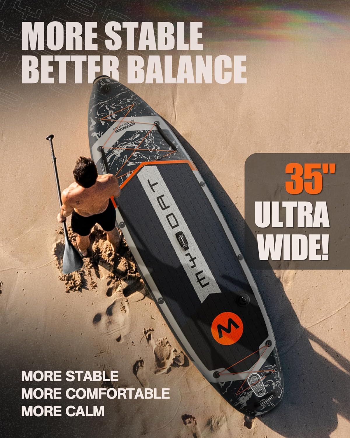 11'6346 Extra Wide Inflatable Paddle Board